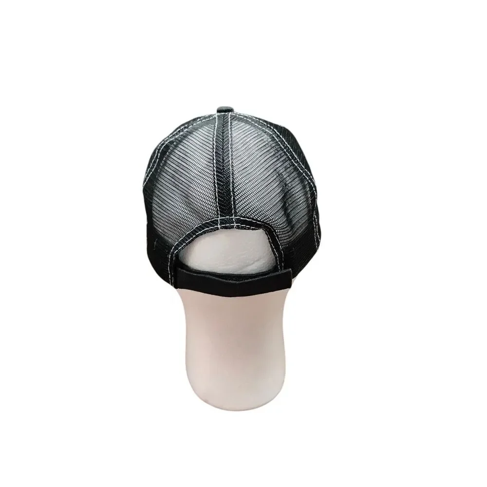 Pizza Hut‎ Hat Cap Unisex Black Strapback Mesh Back Employee Uniform Adjustable